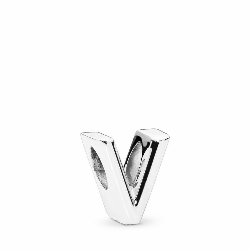 Pandora Australia Letter V Charm - Sterling Silver | ULKRBI105